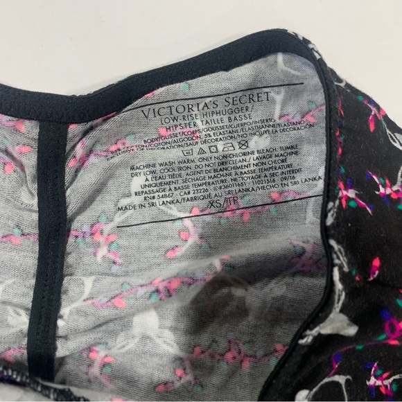 Victoria's Secret PINK Black Bikini Panties P146 XS Underwear Panties - Picture 6 of 9